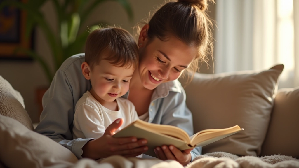 Parent and child spending quality time together at home
